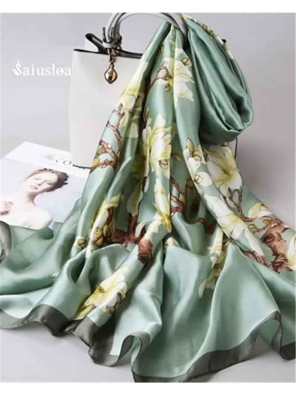 Dress Scarves Shawl Wraps Long Silky Scarf for Women Dressy Fashion Lightweight